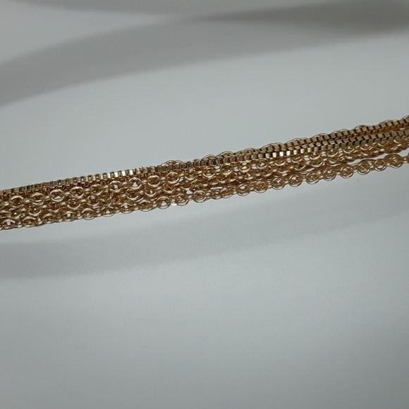 Gold Beaded Chain Necklace A NEW DAY Womens Fashion Necklace - Picture 4 of 6